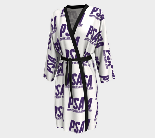 Purple Classic Robe Peignoir