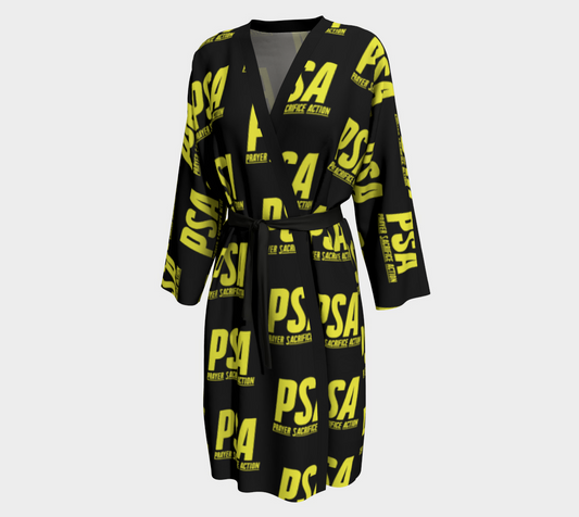 Yellow Classic Robe Peignoir