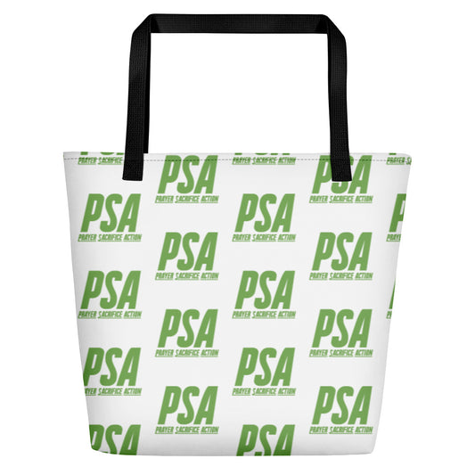 Green Classic Large Tote Bag w/ Pocket