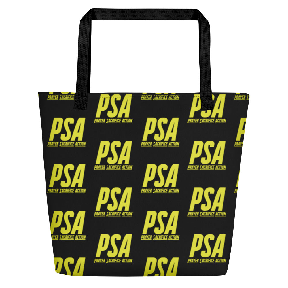 Starship Yellow Classic Large Tote Bag w/ Pocket