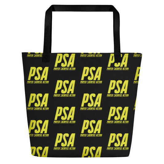 Starship Yellow Classic Large Tote Bag w/ Pocket