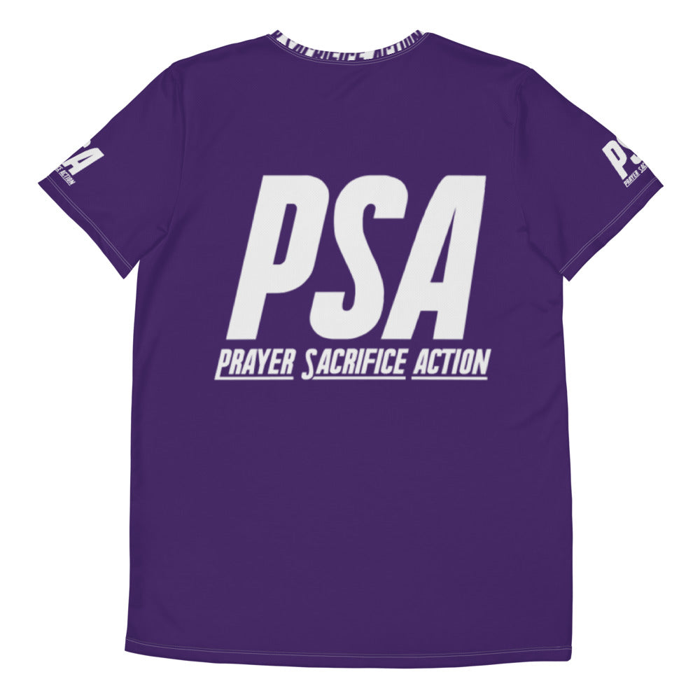 Purple Classic Men's Athletic T-shirt
