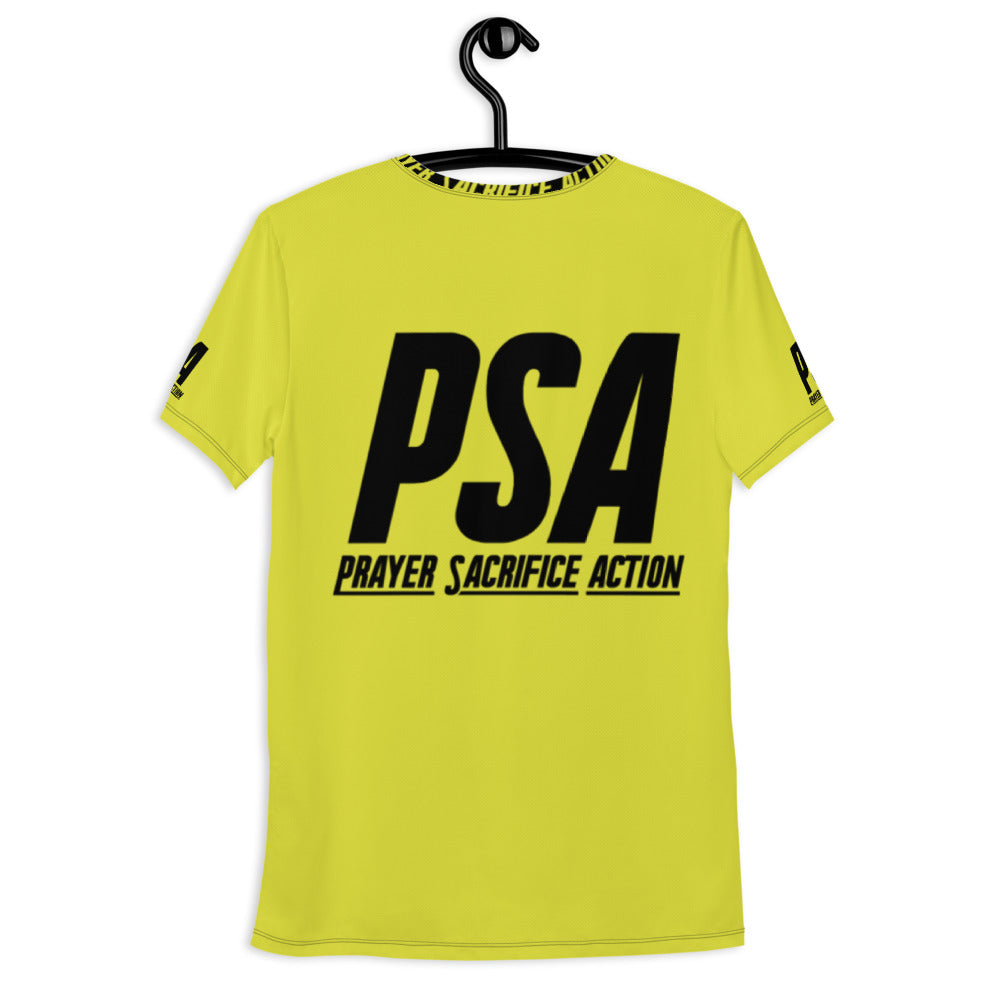 Yellow Classic Men's Athletic T-shirt