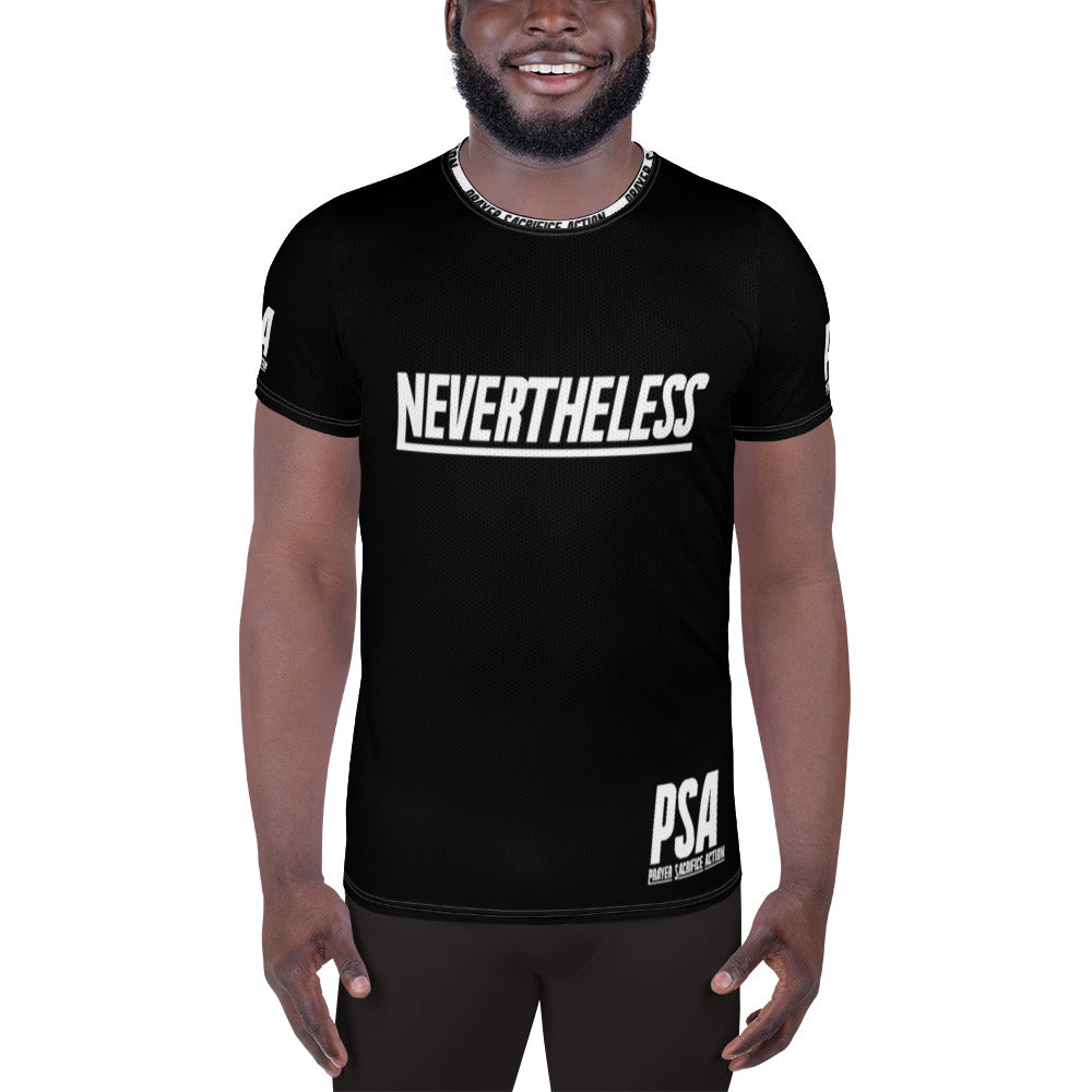 Black NeverTheLess Men's Athletic T-shirt