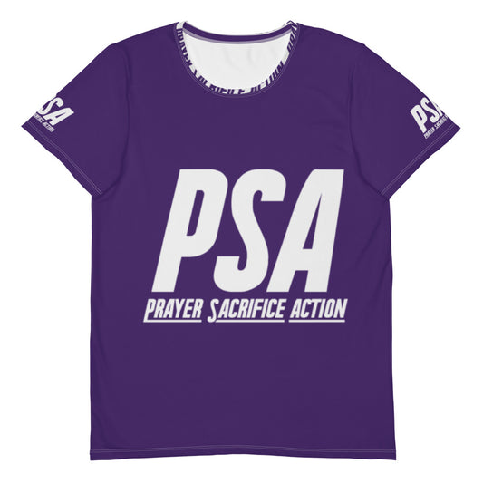 Purple Classic Men's Athletic T-shirt