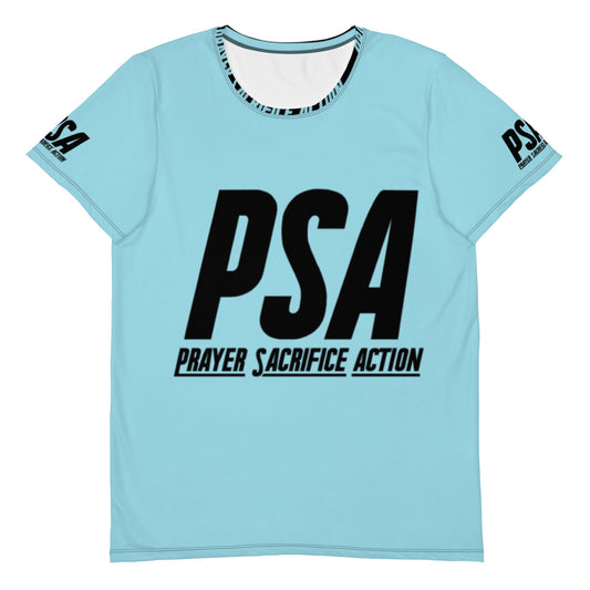 Blizzard Blue Classic Men's Athletic T-shirt