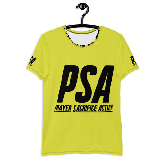 Yellow Classic Men's Athletic T-shirt