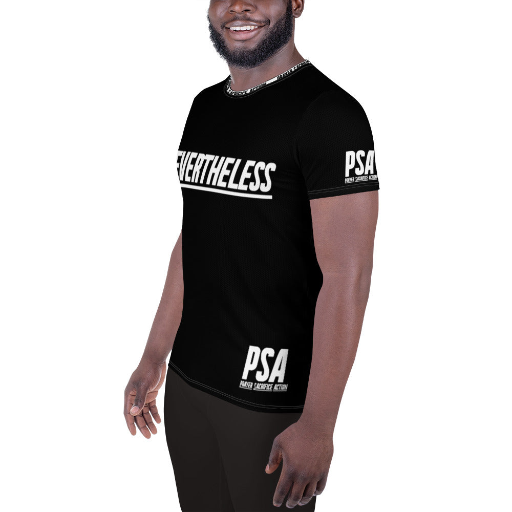 Black NeverTheLess Men's Athletic T-shirt