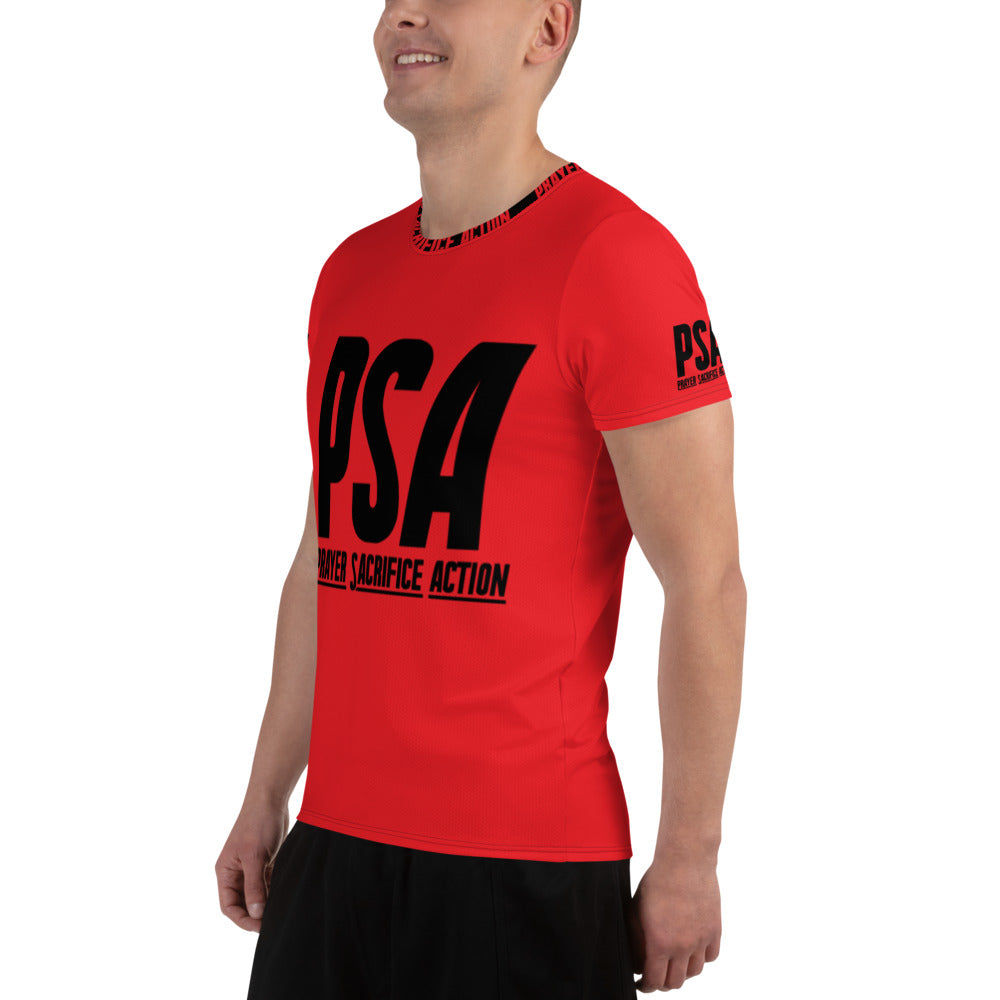Red Classic Men's Athletic T-shirt