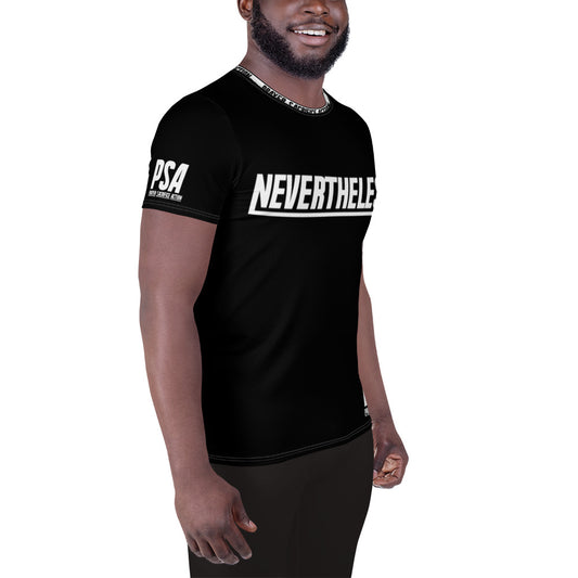 Black NeverTheLess Men's Athletic T-shirt