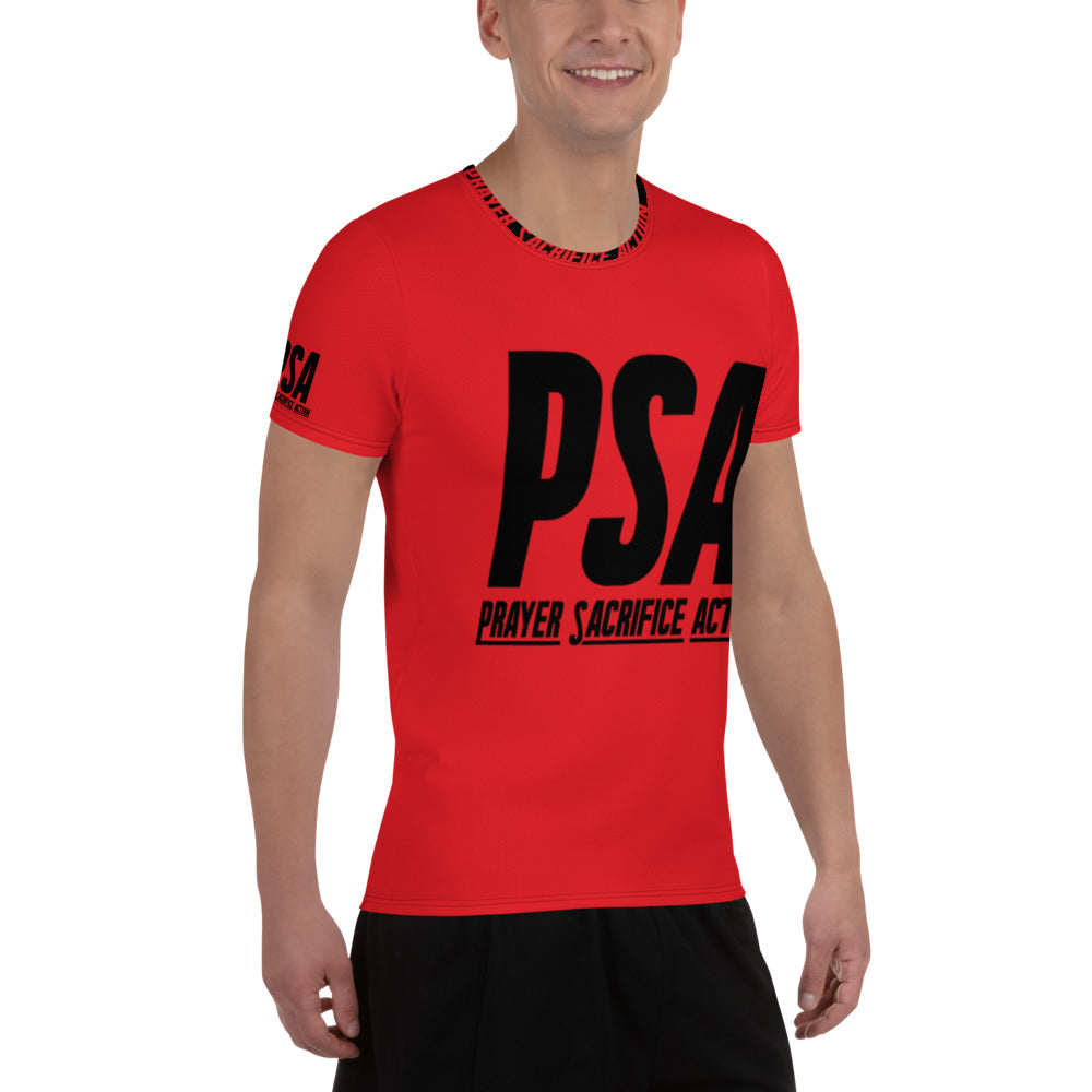 Red Classic Men's Athletic T-shirt