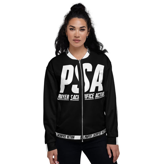 Black Classic Unisex Bomber Jacket