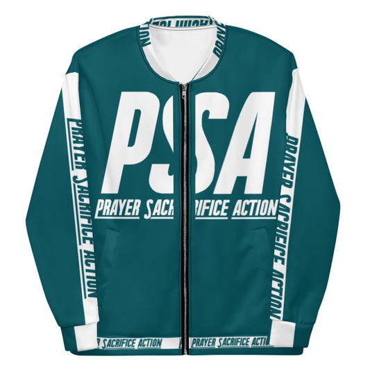 Sherpa Blue Unisex Bomber Jacket