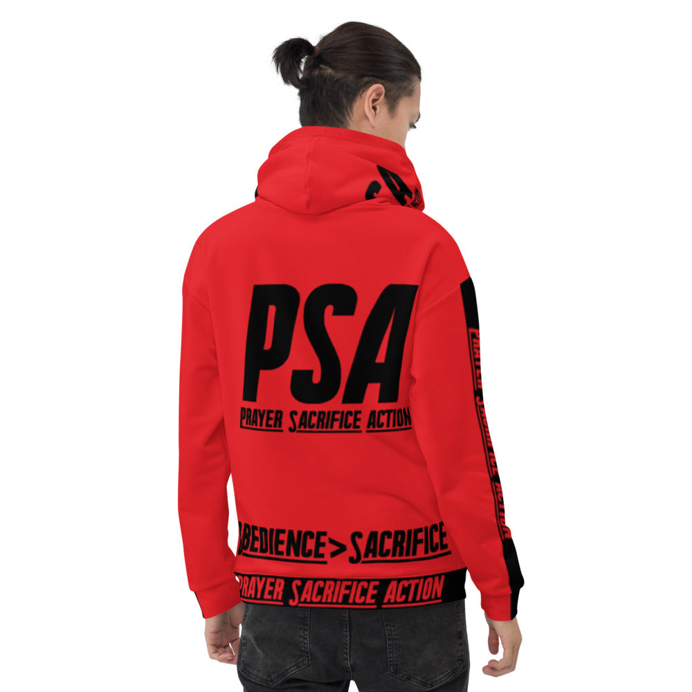 Red Obedience Sacrifice Hoodie