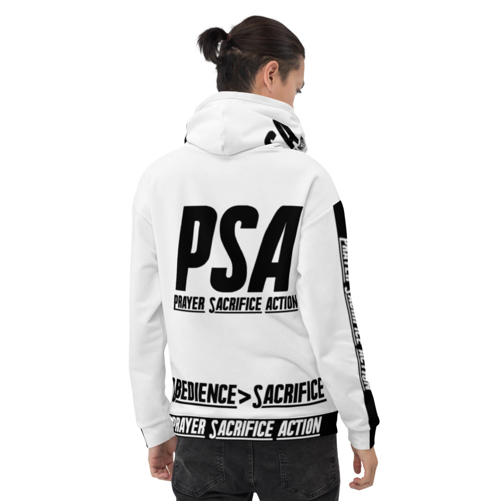 White Obedience Sacrifice Hoodie