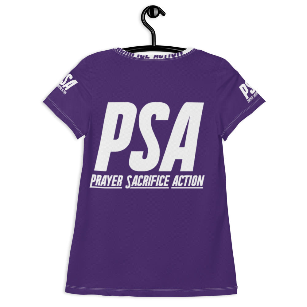 Purple Classic Women's Athletic T-shirt