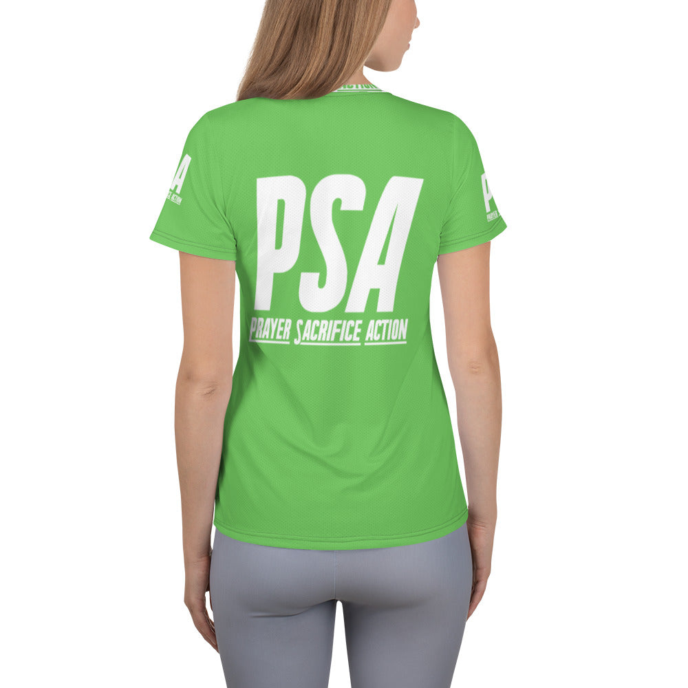 Green Classic Women's Athletic T-shirt