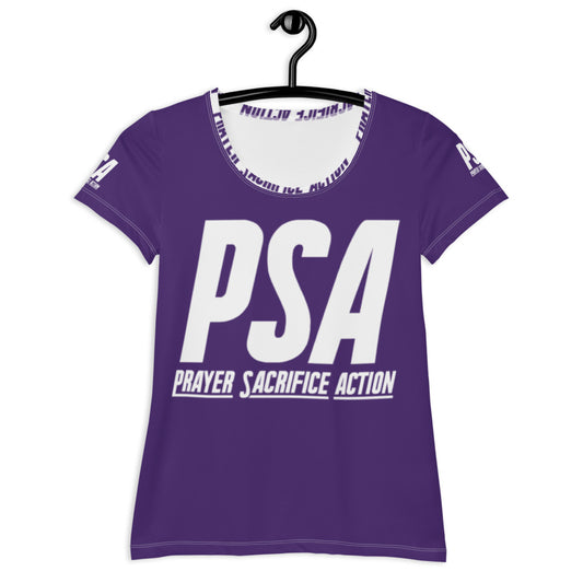 Purple Classic Women's Athletic T-shirt
