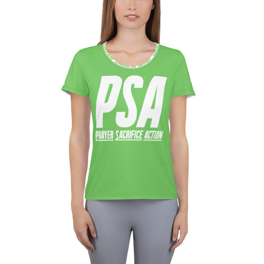 Green Classic Women's Athletic T-shirt