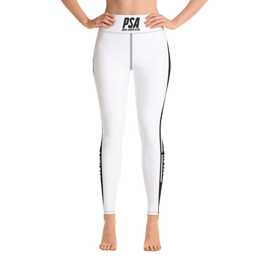 White Classic Yoga Leggings w/pockets