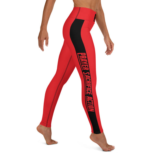 Red Classic Yoga Leggings